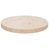 Stolní deska Ø 30 x 2,5 cm masivní borové dřevo 813644