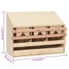 Snáškové hnízdo 3 boxy 72 x 33 x 54 cm masivní borové dřevo 170653