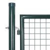 Plotová brána ocel 306 x 150 cm zelená 42979