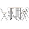 Pětidílný jídelní set skládací, MDF 243901