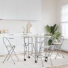 Pětidílný jídelní set skládací, MDF 243901