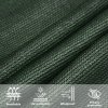 Plachta proti slunci 160 g/m² tmavě zelená 2,5 x 3,5 m HDPE 311453