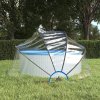 Kopule na bazén kulatá 315 x 158 cm PVC 93812