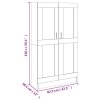 Knihovna dub sonoma 82,5 x 30,5 x 150 cm kompozitní dřevo 802726