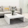 Konferenční stolek bílý 100 x 100 x 35 cm kompozitní dřevo 808567