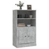 Skříň highboard betonově šedá 60x35,5x103,5 cm kompozitní dřevo 816316