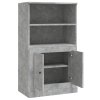 Skříň highboard betonově šedá 60x35,5x103,5 cm kompozitní dřevo 816316
