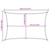 Stínící plachta 160 g/m² cihlová 2,5 x 3,5 m HDPE 311343