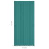 Střešní panely 36 ks pozinkovaná ocel zelené 100 x 45 cm 317212