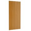 Střešní panely 12 ks pozinkovaná ocel světlé dřevo 100 x 45 cm 317219