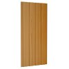 Střešní panely 12 ks pozinkovaná ocel světlé dřevo 100 x 45 cm 317219