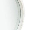 Nástěnné zrcadlo s popruhem 50 cm bílé 320364