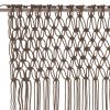 Macramé závěs taupe 140 x 240 cm bavlna 323979