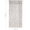 Macramé závěs taupe 140 x 240 cm bavlna 323979