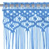 Macramé závěs modrý 140 x 240 cm bavlna 323987