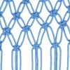 Macramé závěs modrý 140 x 240 cm bavlna 323985