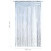 Macramé závěs modrý 140 x 240 cm bavlna 323985
