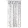 Macramé závěs antracitový 140 x 240 cm bavlna 323991