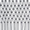 Macramé závěs antracitový 140 x 240 cm bavlna 323991
