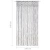 Macramé závěs antracitový 140 x 240 cm bavlna 323991