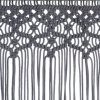 Macramé závěs antracitový 140 x 240 cm bavlna 323993