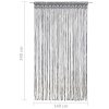 Macramé závěs antracitový 140 x 240 cm bavlna 323993