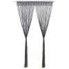 Macramé závěs antracitový 140 x 240 cm bavlna 323993