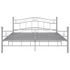 Rám postele šedý kov 160 x 200 cm 325002