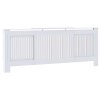 Kryt na radiátor MDF bílý 205 cm 325547
