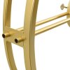 Nástěnné hodiny zlaté 52 cm železo 325170