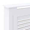 Kryt na radiátor MDF bílý 205 cm 325551