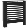 Kryt na radiátor MDF černý 78 cm 325564