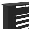 Kryt na radiátor MDF černý 78 cm 325564