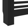 Kryt na radiátor MDF černý 78 cm 325564