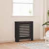Kryt na radiátor MDF černý 78 cm 325564