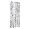 Závěs proti hmyzu světle a tmavě šedý 56 x 185 cm Chenille 325454