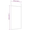 Zrcadlo na dveře černé 40 x 80 cm sklo a hliník 327407