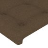 Rám postele bez matrace tmavě hnědý 140 x 190 cm textil 3125376