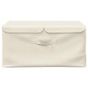 Úložné boxy 2 ks textil 50 x 30 x 25 cm krémové 332917