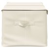 Úložné boxy 2 ks textil 50 x 30 x 25 cm krémové 332917