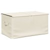 Úložné boxy 2 ks textil 50 x 30 x 25 cm krémové 332917