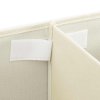 Úložné boxy 2 ks textil 50 x 30 x 25 cm krémové 332917