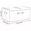 Úložné boxy 2 ks textil 50 x 30 x 25 cm krémové 332917