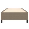 Rám postele bez matrací taupe 90x190 cm textil 347030