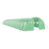 Skleník s ocelovým rámem zelený 80 m² 20 x 4 x 2 m 3188069