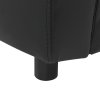 Pohovka pro psy černá 67 x 41 x 39 cm umělá kůže 170946