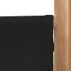 Skládací 4panelový paraván 160 cm bambus a plátno 350628