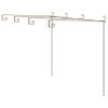 Zahradní pergola hnědá s patinou 4 x 3 x 2,5 m železná 313998