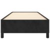 Rám postele bez matrace černý 100 x 200 cm samet 347308