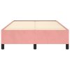 Rám postele růžový 120 x 200 cm samet 347317